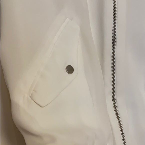 White zara basics bomber jacket - Picture 3 of 5